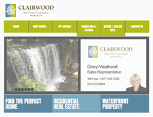 Tablet Screenshot of cherylweatherall.com